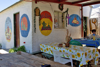 Antie Evelyne's restaurant, Nieu Bethesda, Karoo