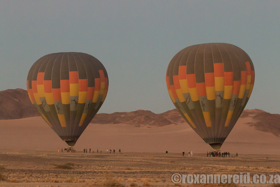 Hot-air ballooning, Sossusvlei, Namibia