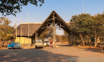 Entrance gate, Chobe National Park, Botswana
