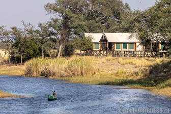 Chobe River Camp on the opposite bank to Chobe National Park