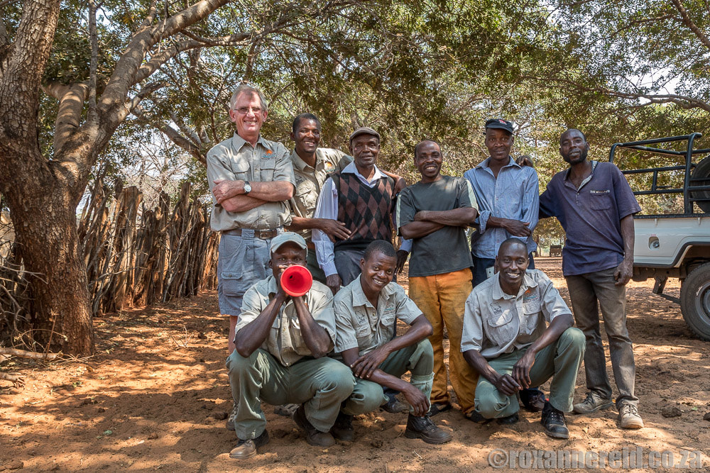 Victoria Falls Wildlife Trust working with community guardians and mobile bomas to cut human-wildlife conflict in Victoria Falls Zimbabwe