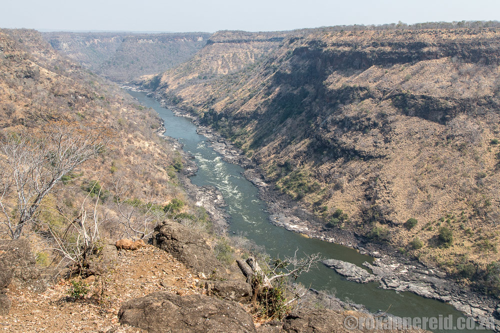 River gorge you can see when you visit sustainable community projects in Victoria Falls, Zimbabwe