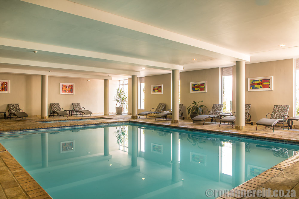 Indoor swimming pool at Fancourt Hotel