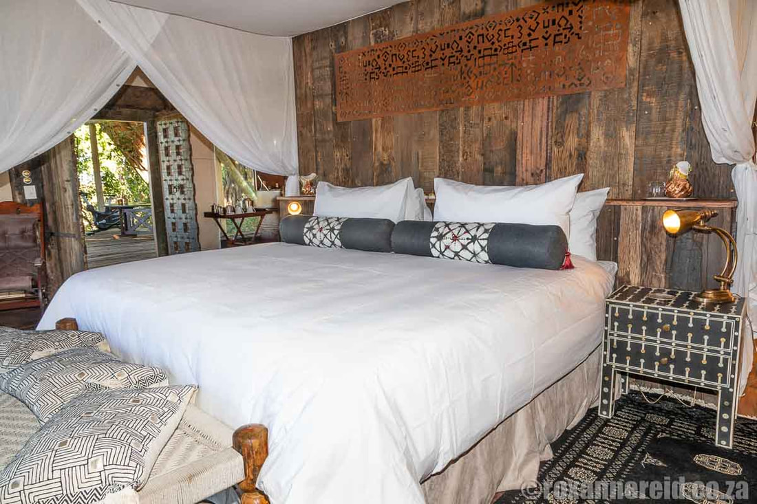 Bedroom suite at Selinda Camp, Selinda Reserve, Botswana