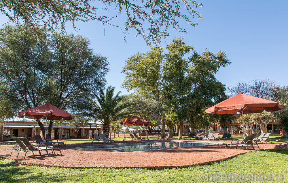 Pool at Kalahari Anib Lodge: lodges near Mariental