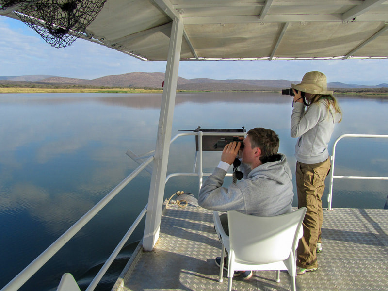 Boat cruise at Pongola Game Reserve