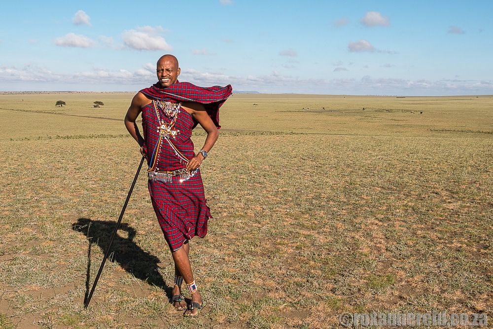 Maasai guide, ol Donyo, Chyulu Hills, Kenya