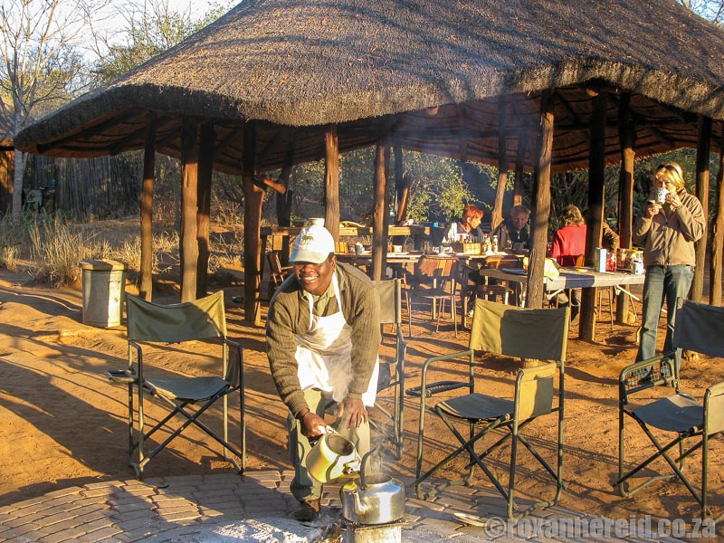 Dining area on Kruger Park Wilderness Trail
