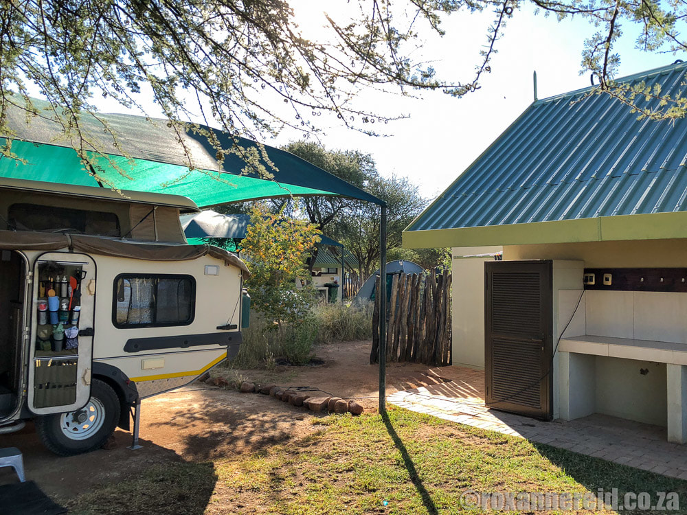 Namibia camping: Camp Elephant, Erindi Private Reserve