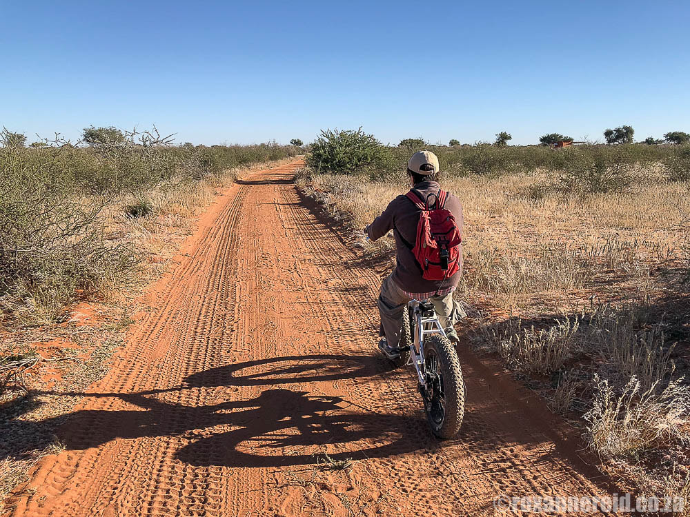 Glamping in Namibia: go e-biking at Kalahari Anib Camping2Go