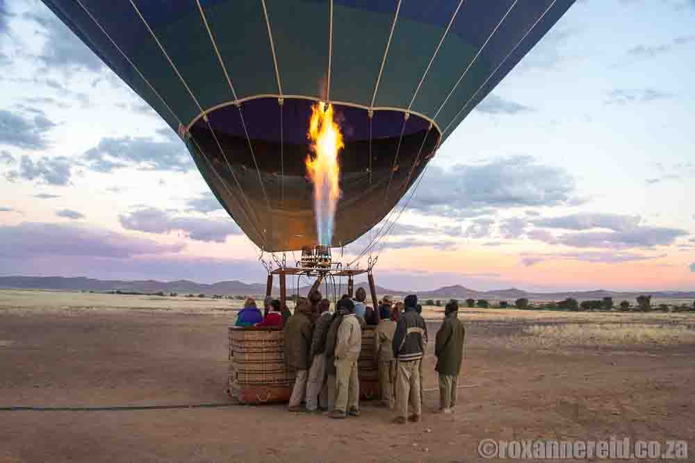 Love to travel? You'll love the experience of a dawn flight in a hot air balloon at Sossusvlei, Namibia