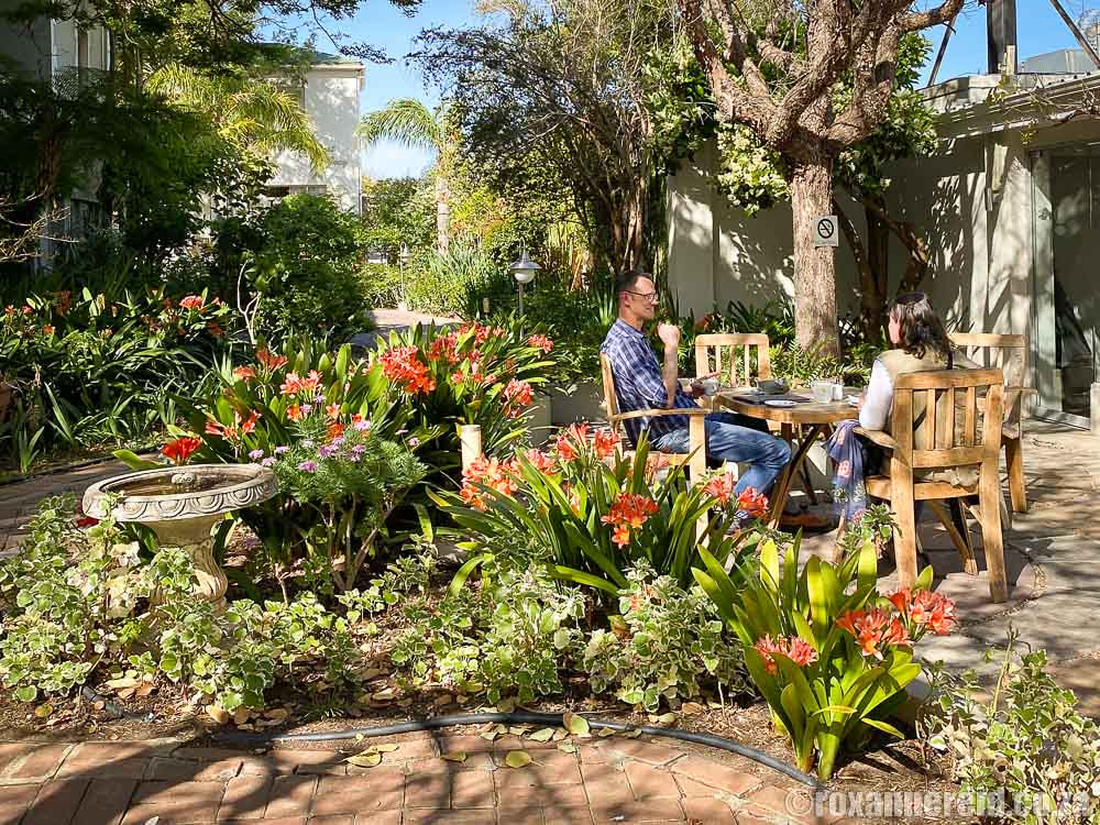 Colourful gardens at Montagu Country Hotel
