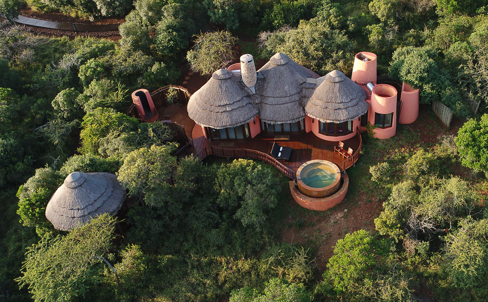 Aerial view of private suite at Thanda Safari LodgePicture