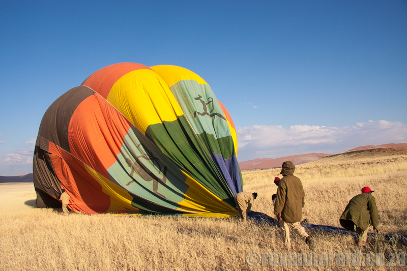 Hot air balloon ride, Sossusvlei, Namibia