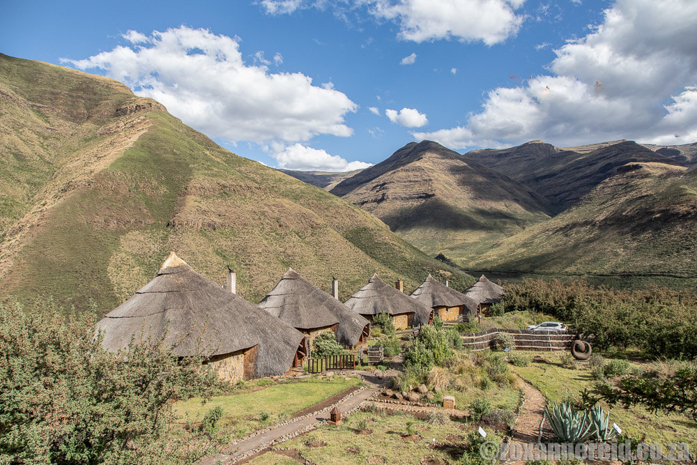 Lesotho accommodation: Maliba Lodge among the mountains of Tsehlanyane National Park