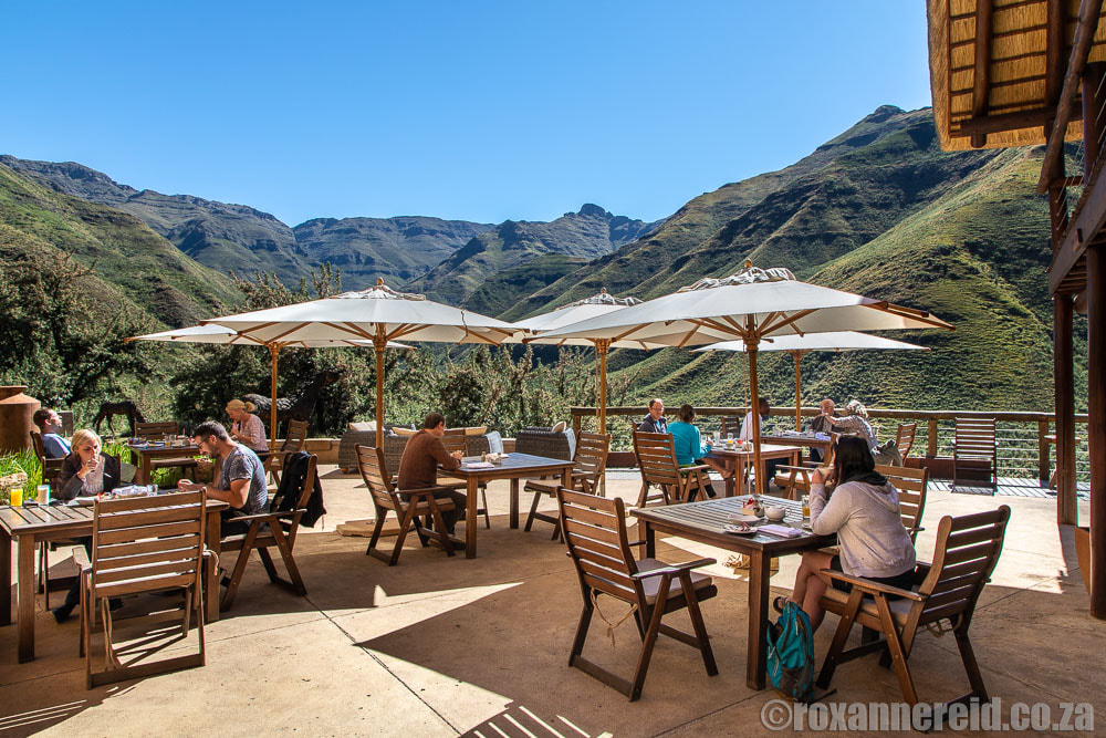 Maliba Lodge Lesotho: the verandah