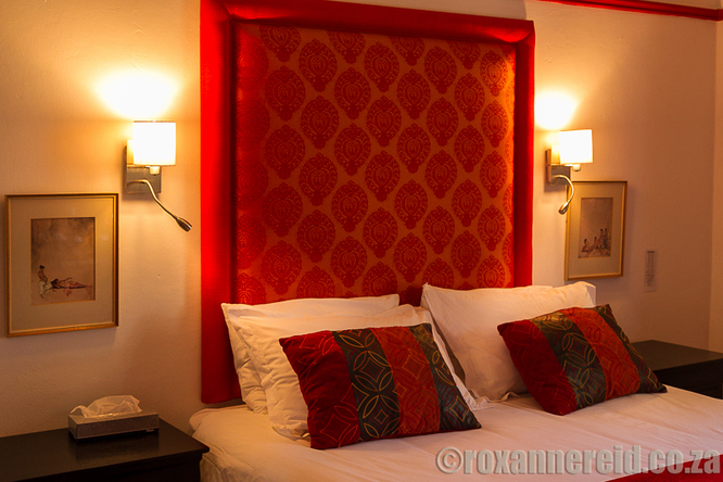 Bedroom in Barrydale's Karoo Art Hotel