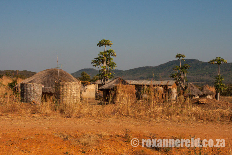 Rural huts, Zambia