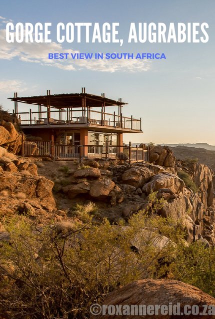 Gorge Cottage in Augrabies Falls National Park, South Africa, has wonderful views of the Orange river gorge