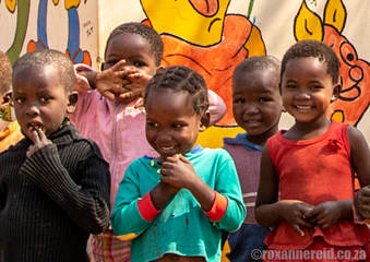 Preschoolers at Dibutibu, Victoria Falls Zimbabwe