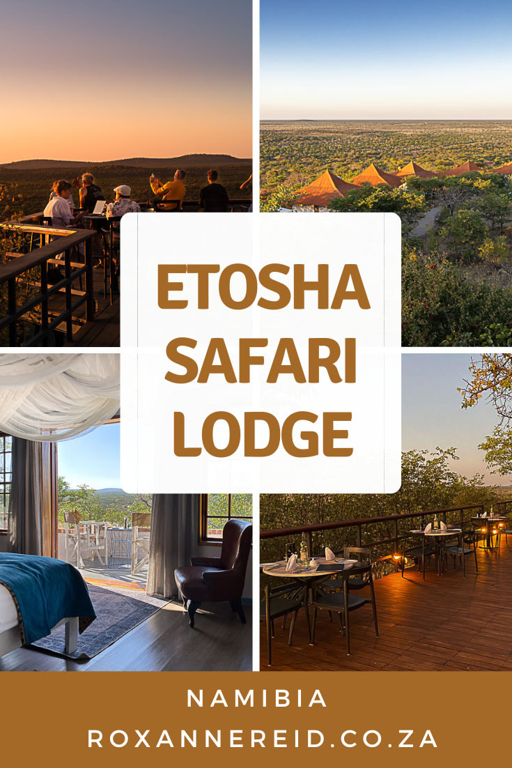 Visiting Etosha National Park? Why not spend some time at Etosha Safari Lodge just 10km from Andersson Gate? Find out all the things to do there, from enjoying sundowners on the sunset deck to a guided game drive into the park. Go on a nature wallk, look for birds, watch the sunrise from your private stoep, cool on in the pool, and enjoy a romantic dinner on the deck. #EtoshaAccommodation