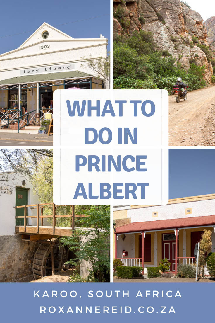 Visiting Prince Albert in the Karoo? Discover things to do in Prince Albert, from stargazing, hiking and cycling to visiting an olive farm, fig farm or cheese making farm. Enjoy a meal in one of the Prince Albert restaurants, visit the Fransie Pienaar Museum, join a ghost walk at night, take in a show. Drive the Swartberg Pass, visit a nature reserve and stay over in one of many Prince Albert accommodation options.