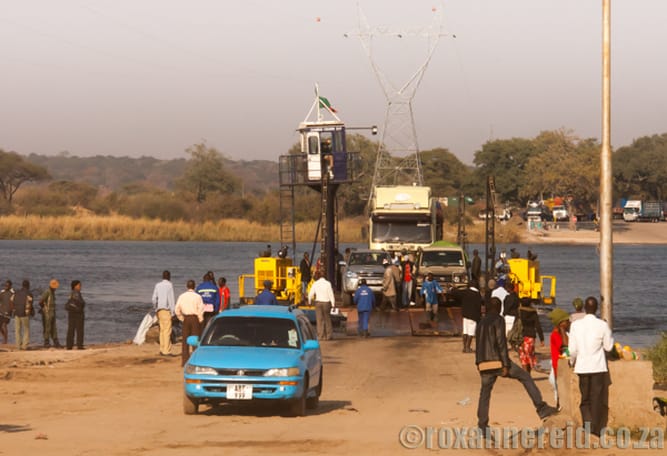Zambezi ferry between Botswana and Zambia