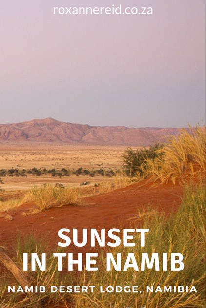 Sunset views at Namib Desert lodge #Namibia #travel #africa #desert