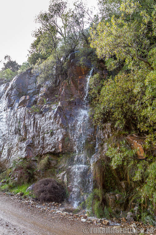 Rock waterfall on Uitkyky Pass, Cederberg, South Africa