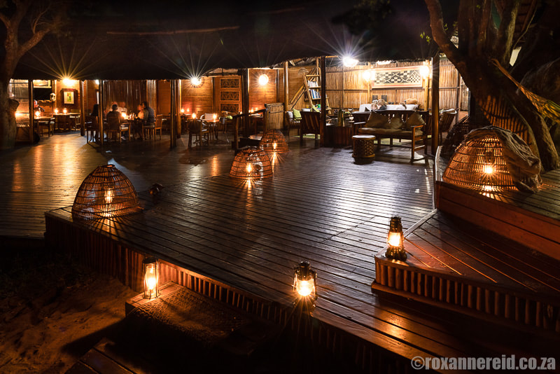 Kosi Forest Lodge - main deck at night