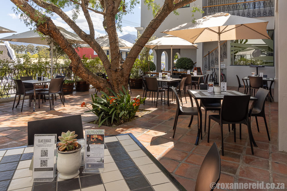 Tulbagh restaurants: The Olive Terrace at the Tulbagh Hotel