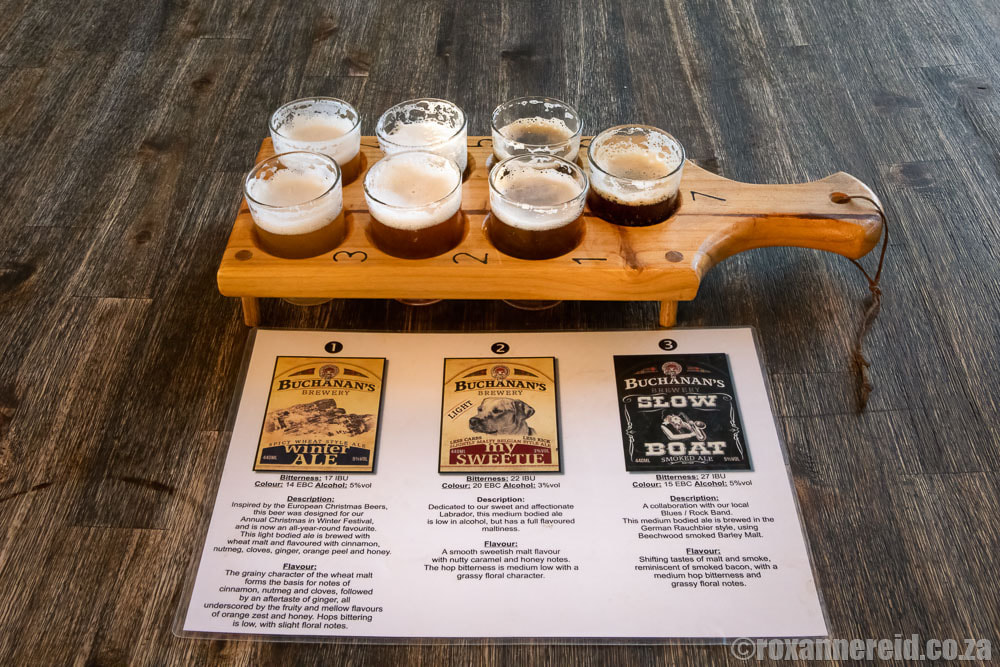 Craft beer tasting with Buchanan's Brewery, Tulbagh