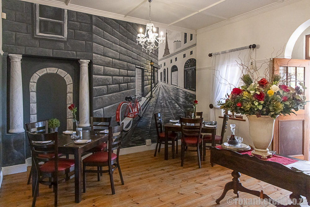 Restaurants in Swellendam: the front room at Christelle's Bistro