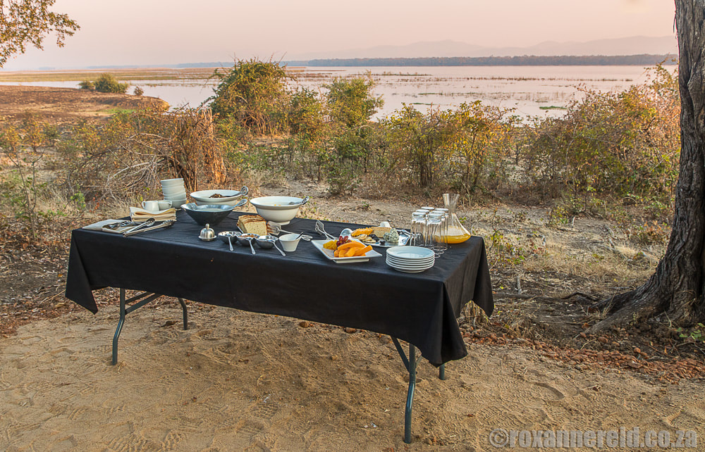 Breakfast on a Zimbabwe safari with Great Plains Conservatiion Zimbabwe
