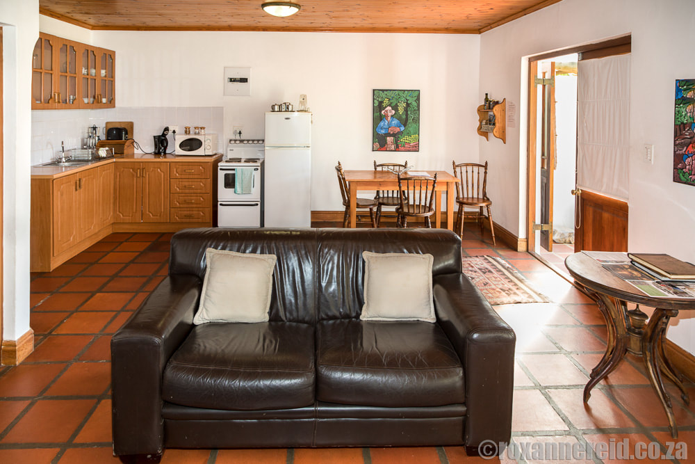 Living area, Eikelaan farmstay near Tulbagh in the Cape Winelands