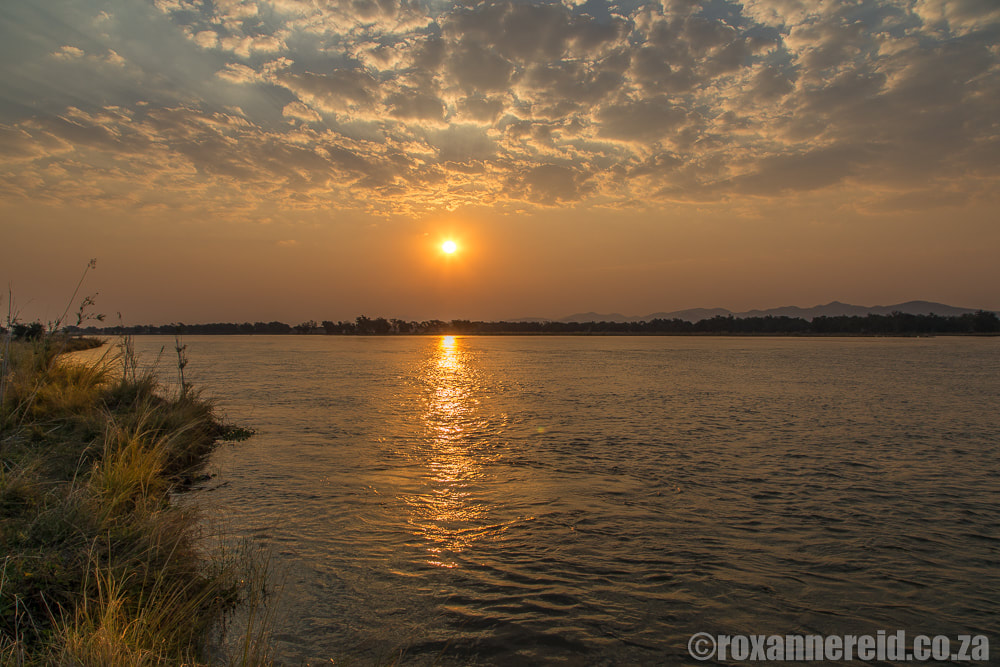 Sunset on the Zambezi River, Zimbabwe safari