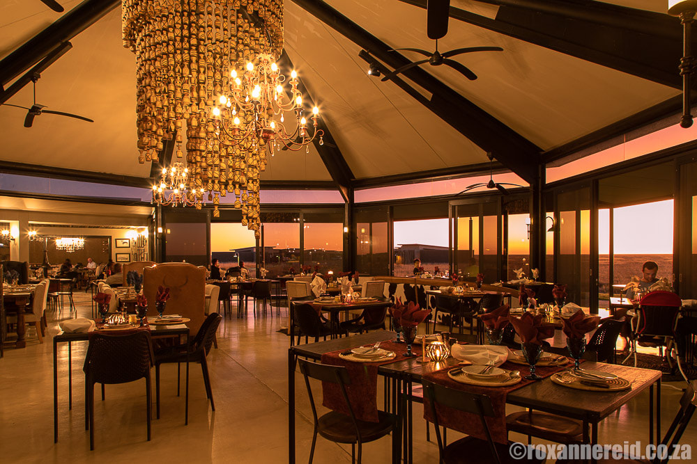 Dining room at Etosha King Nehale lodge