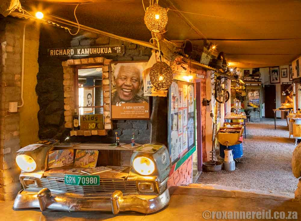 Old car as decor at Etosha Safari Camp
