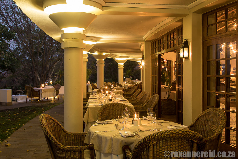 Terrace, Palm Restaurant, Ilala Lodge