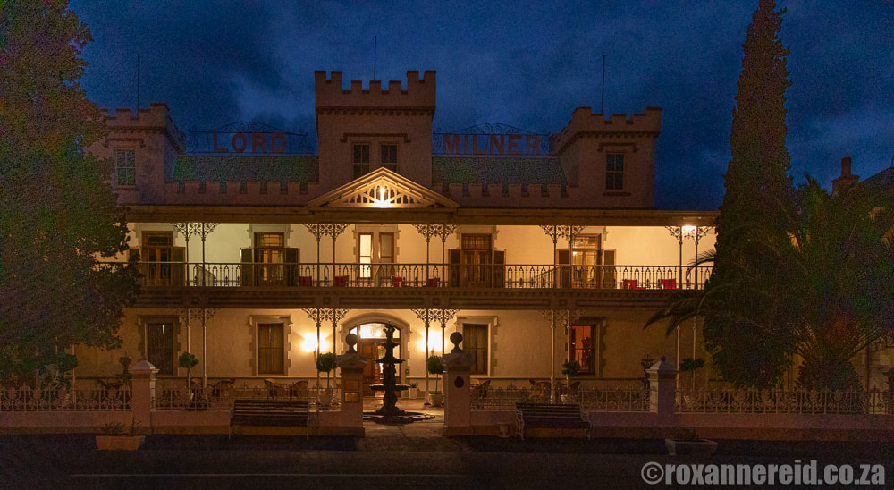 Lord Milner Hotel at night