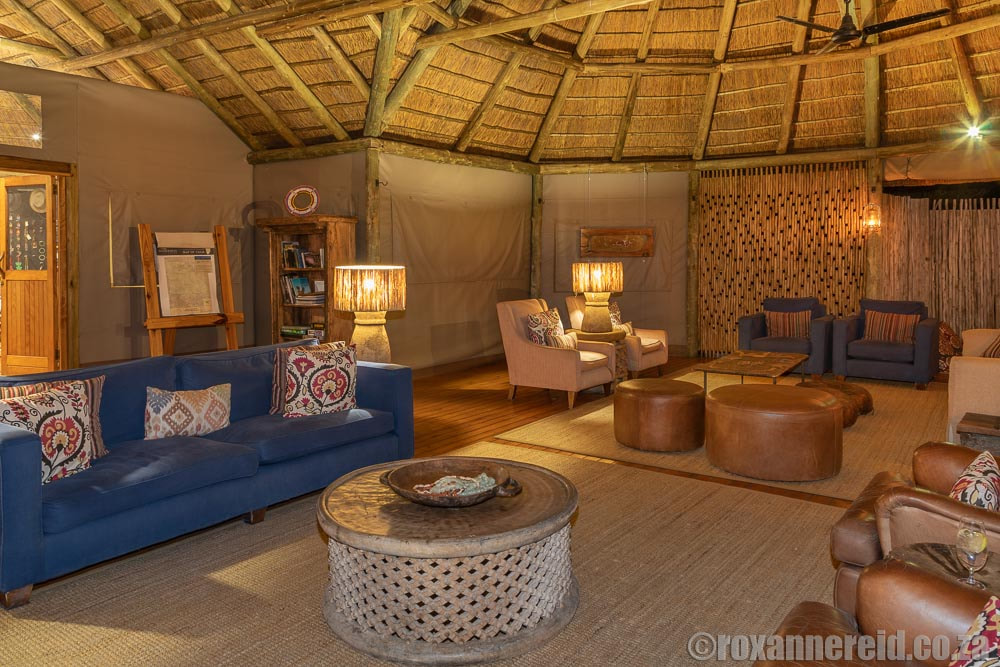 Lounge, Kalahari Plains Camp, Botswana
