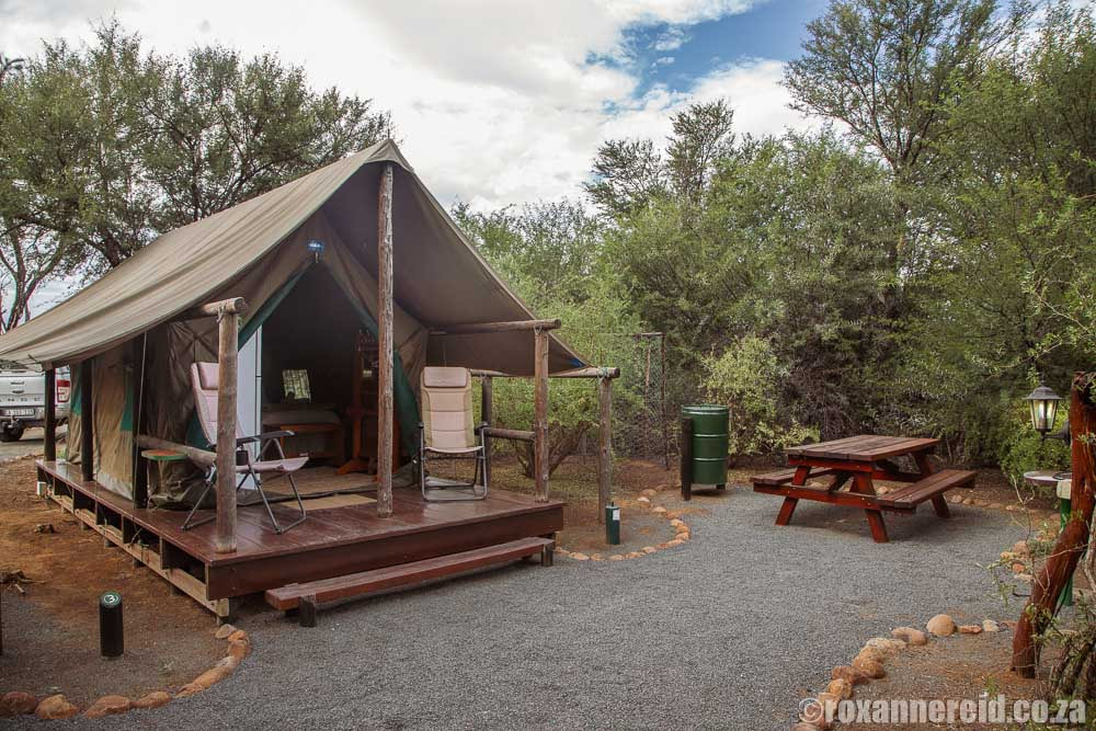 Karoo accommodation: Lakeview Tented Camp, Cambedoo National Park, Graaff-Reinet