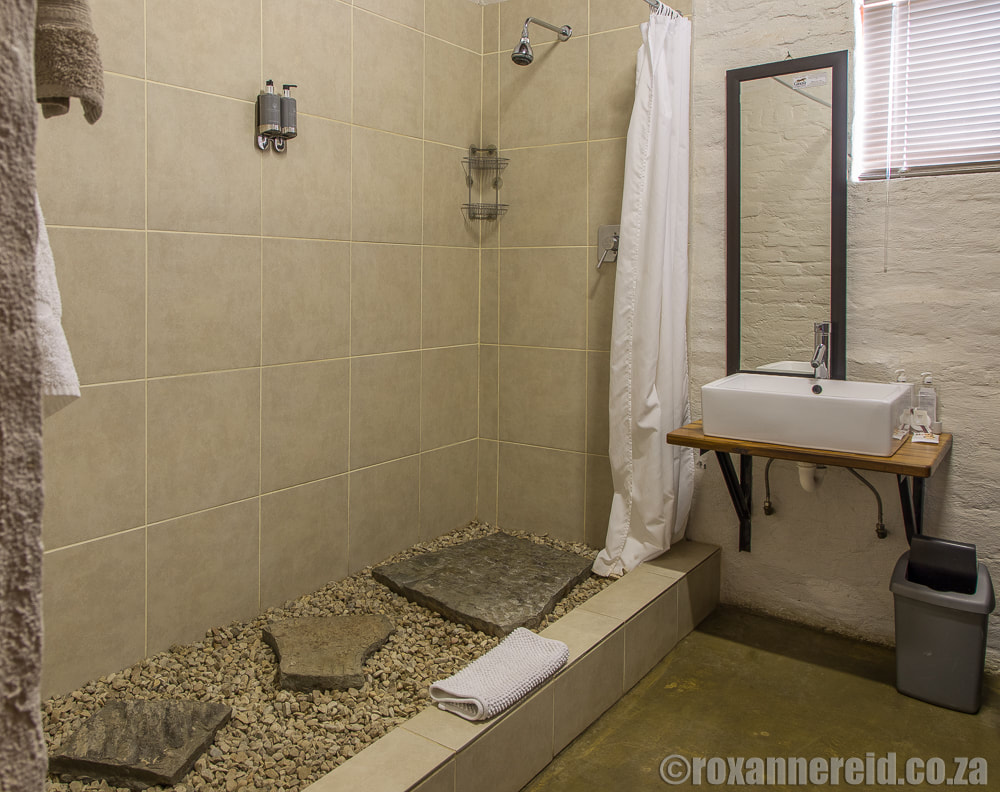 Shower at the Karoo guest farm of Ganora