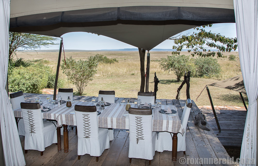 Dining deck, Mara Plains Camp, Maasai Mara, Kenya