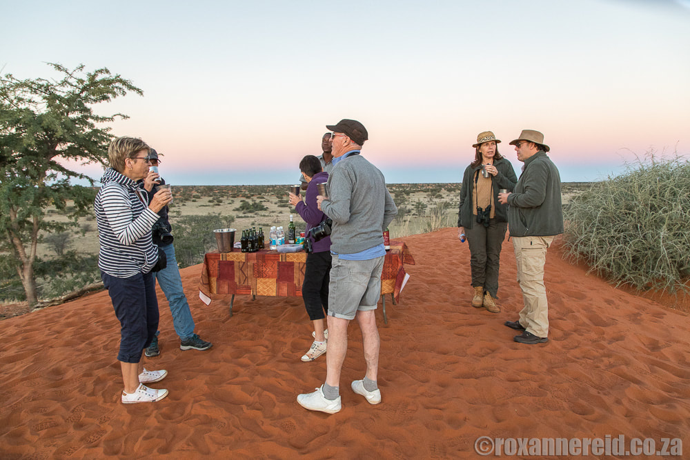 Sundowners are magical on your Namibian holidays