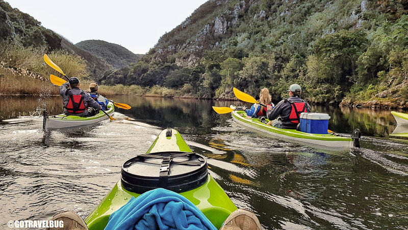 Canoeing at Plettenberg Bay on the Garden Route