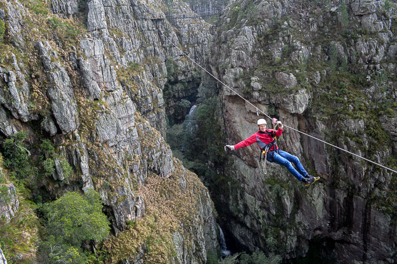The Cape Canopy Tour in the Hottentots Holland Mountains, Elgin