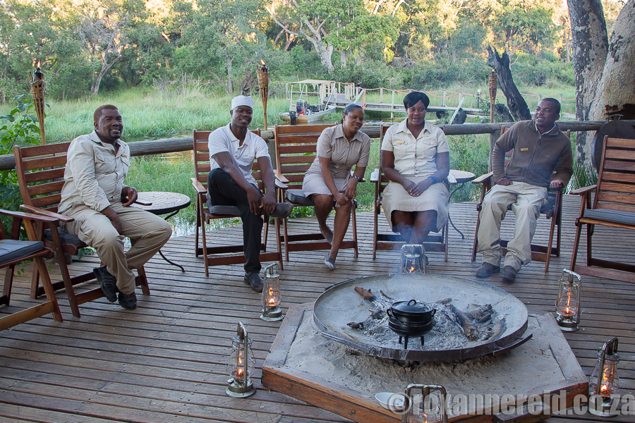 Xigera Camp staff, Okavango, Botswana