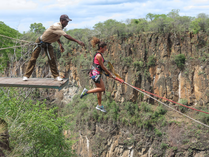 What to do at Victoria Falls: gorge swing