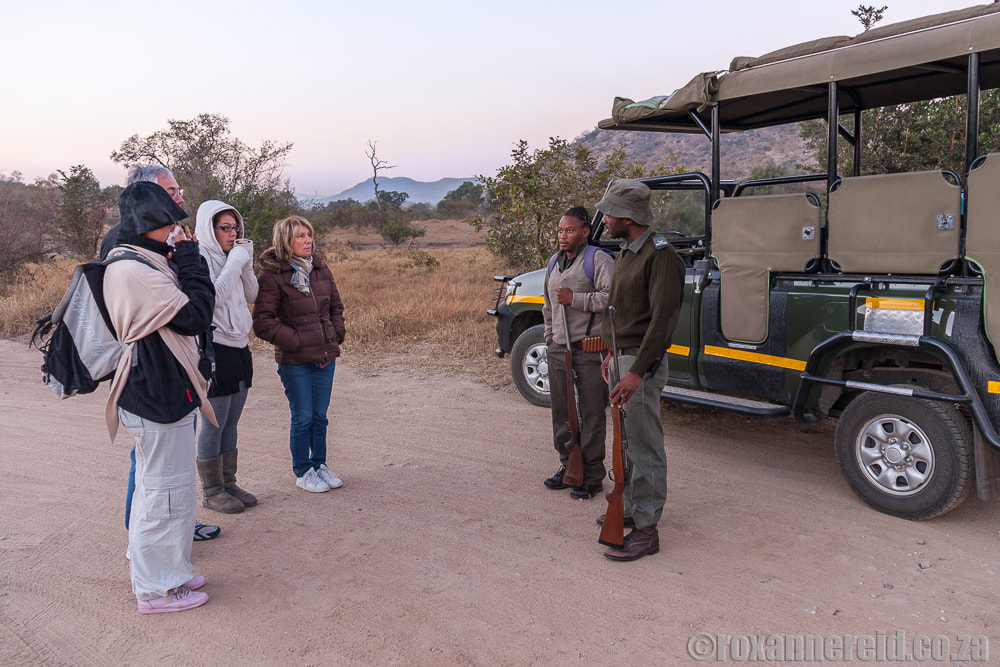 Bush walk at Berg en Dal in Kruger National Park, South Africa